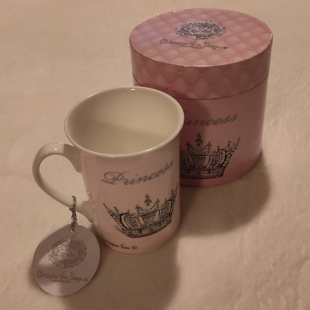 Pink Princess Mug with Crown Design